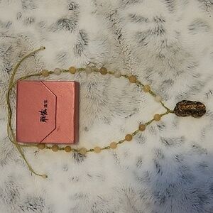 Tiger Eye Foo Dog Necklace